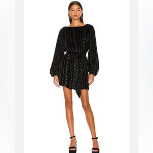 Retrofete grace dress in black cable size XS